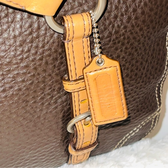 Dark Brown leather COACH Shoulder Bag/Purse - Picture 8 of 13